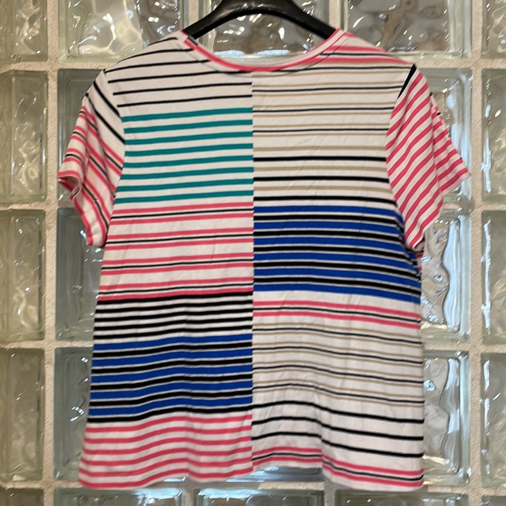 West bound woman size 1X short sleeve striped T-shirt - Picture 3 of 3